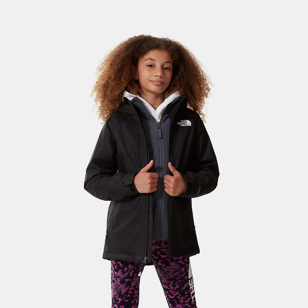 The North Face Jackets Girls Australia - The North Face Vortex Triclimate Black / Grey Hiking (YBQ-2